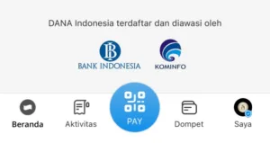 Dompet digital Dana terintegrasi