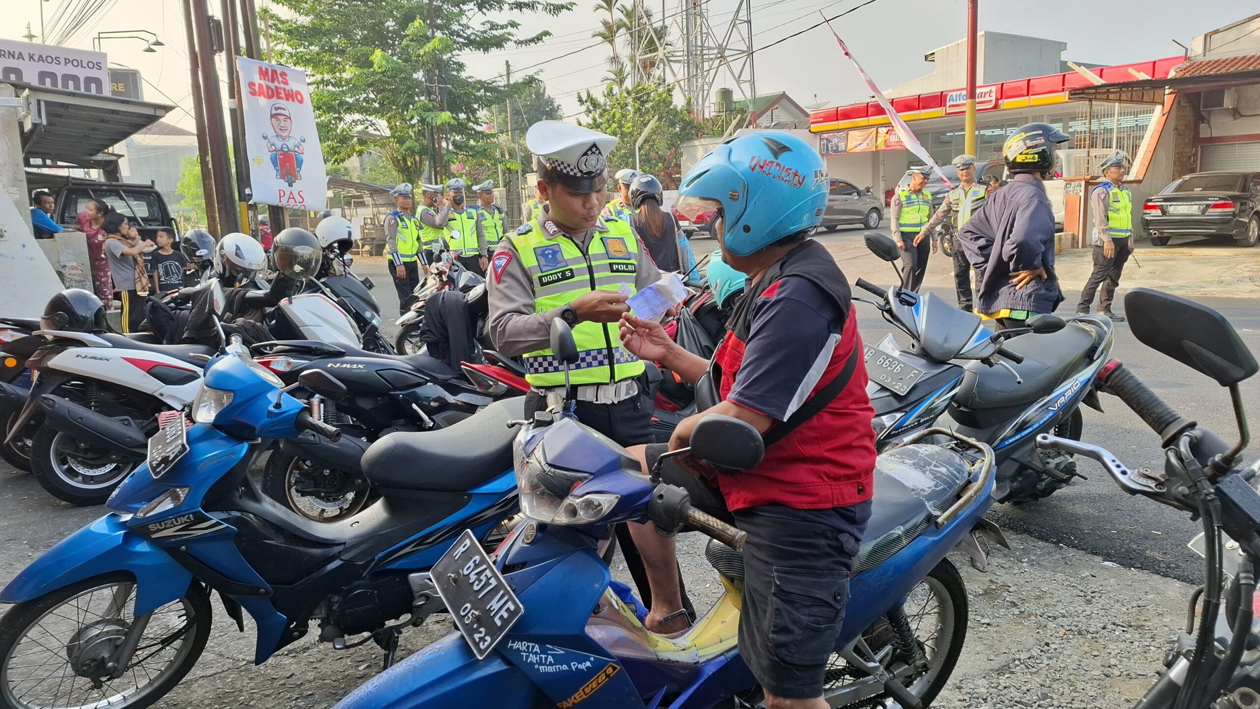 Gelar Operasi Keselamatan, Ratusan Pengendara Kena Tilang