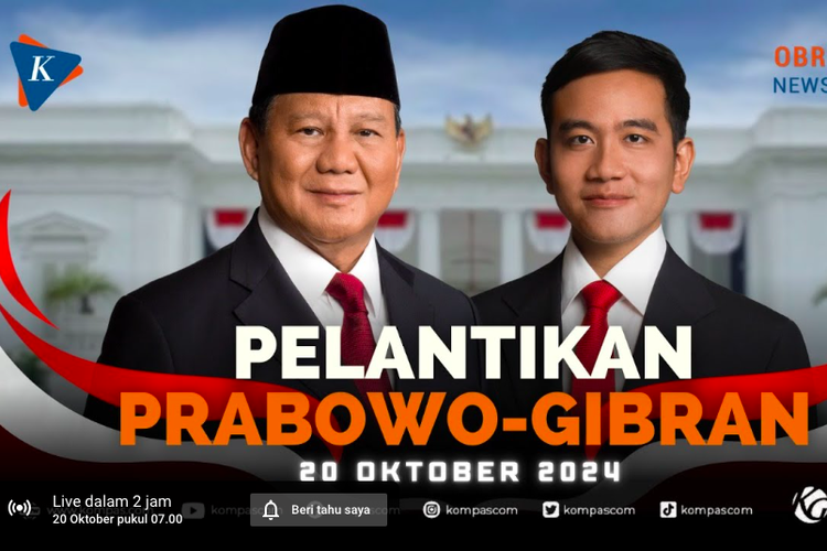 Pelantikan Prabowo Subianto dan Gibran Rakabuming Sebagai Presiden dan Wakil Presiden RI 2024-2029