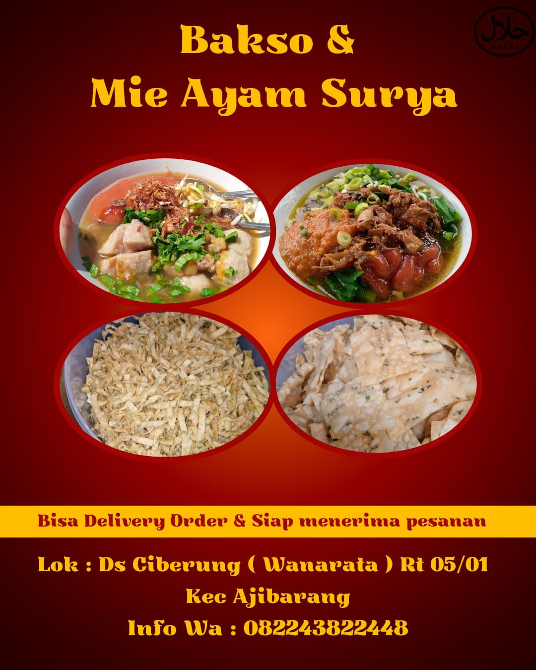 Mie Ayam Surya: Nikmati Kelezatan Bakso & Mie Ayam, Cocok Disantap Saat Musim Hujan