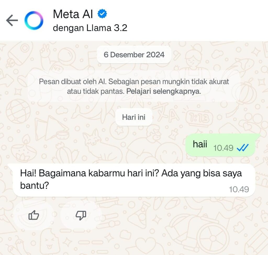 Meta AI Resmi Hadir Di WhatsApp Dan Instagram Fitur Cerdas Untuk Pengguna Jejak Persepsi