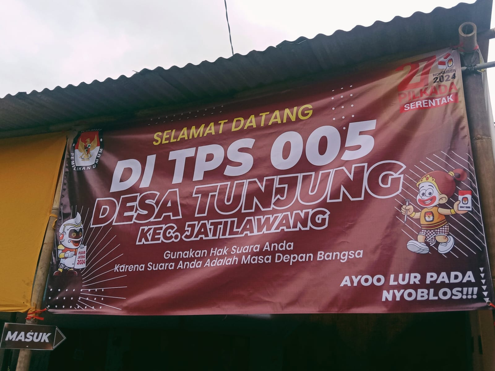 Menyapa Suasana Pilkada 2024 di TPS 005 Desa Tunjung Kecamatan Jatilawang