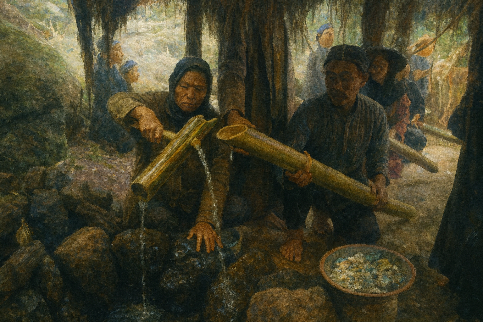 Ritual Air Suci Tuk Sikopyah Warnai Bulan Sura di Desa Serang